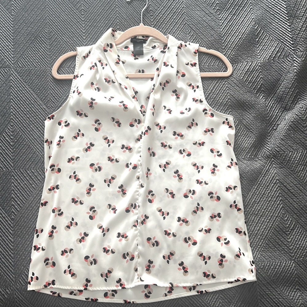 Ann Taylor sleeveless blouse.